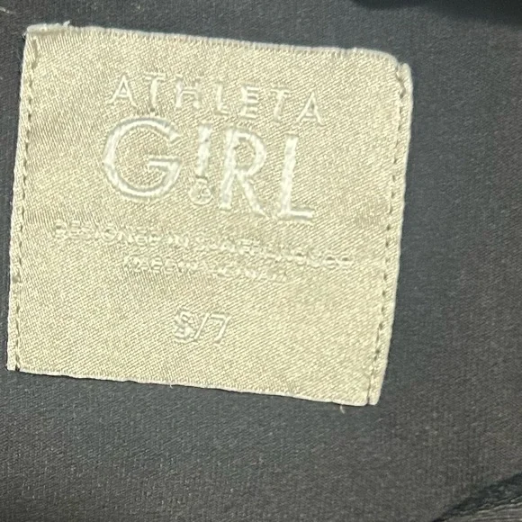 Athleta Girls Chit Chat Jacket Black Zip-Up Jacket Size S/7 - Picture 4 of 4